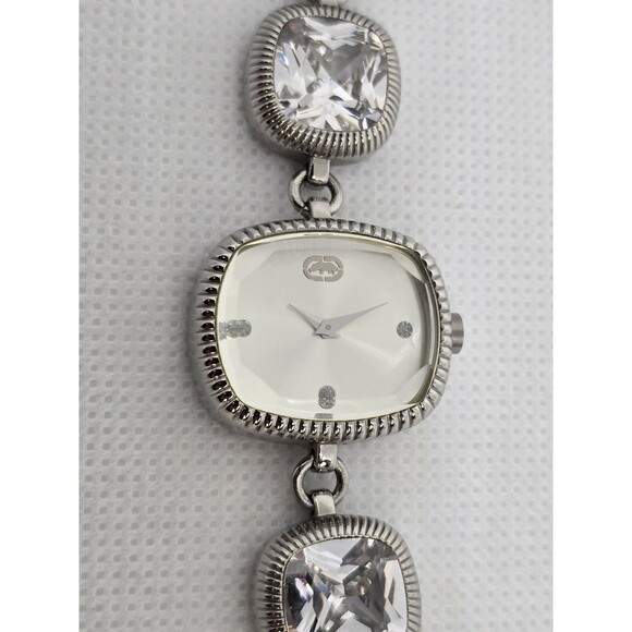 Women\'s Ecko Unltd Rectangle Silver Tone Crystal Rhinestone Bracelet Watch 04 main image 9